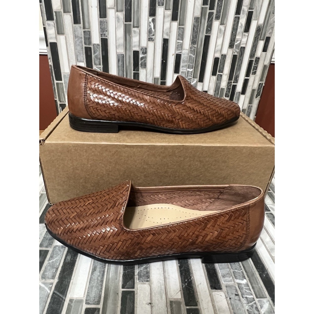 Trotters Liz III‎ Brown Leather Dress Shoes Men Size 9W